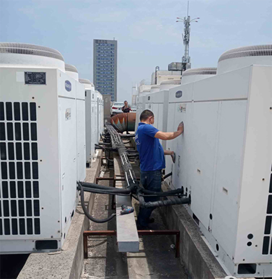 沙依巴克中央空调制热和不制冷系统维修方法